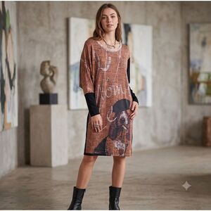 Volt design wear size 3 tall(10) Art to wear knit dress.